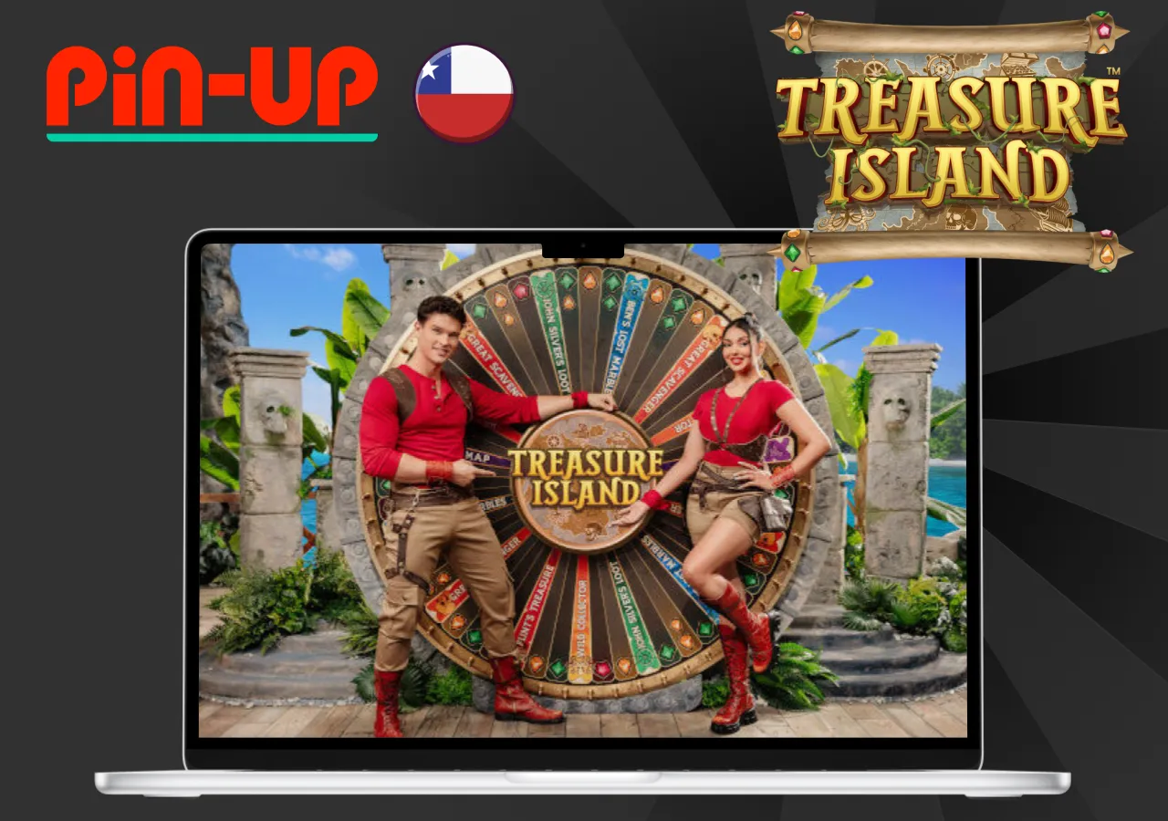 Juego Treasure Island en Pin-Up Chile